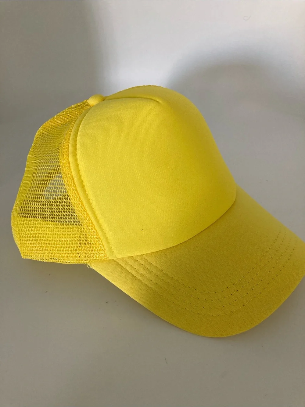 Yellow Kids Trucker Cap - Breathable Mesh Baseball Hat